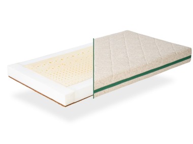 COLCHÓN CUNA LATEX NATURAL + COCO